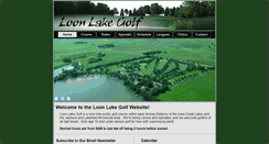 Desktop Screenshot of loonlakegolf.com